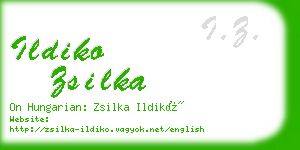 ildiko zsilka business card